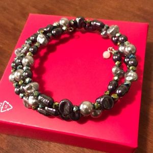 Avon beaded coil bracelet